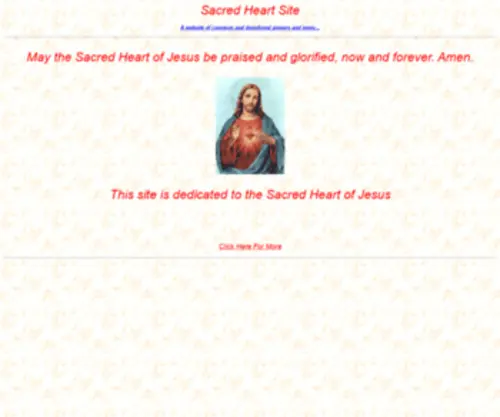 Sacred-Heart-Site.org(Sacred Heart Site) Screenshot