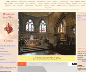 Sacred-Heart.co.uk(Public) Screenshot