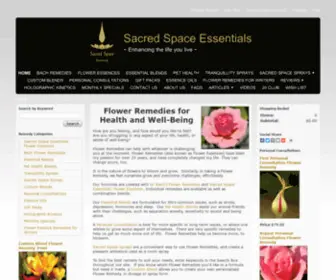 Sacred-Space.com.au(Bach Flower Remedies and Flower Essences) Screenshot