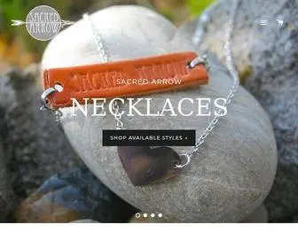 Sacredarrowjewelry.com(Sacred Arrow Diffuser Jewelry and Gifts) Screenshot