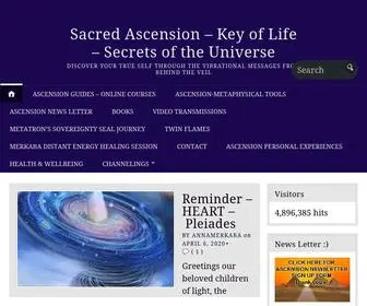 Sacredascensionmerkaba.com(Sacred Ascension) Screenshot