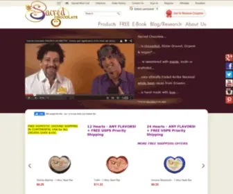 Sacredchocolate.com(Top Vegan Chocolate Brands) Screenshot