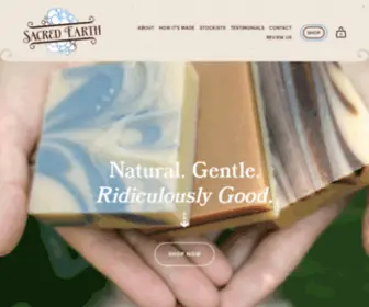 Sacredearthsoaps.ca(Sacred Earth Soaps) Screenshot