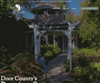 Sacredgroundsspa.com(Door Countys Premiere Spa) Screenshot