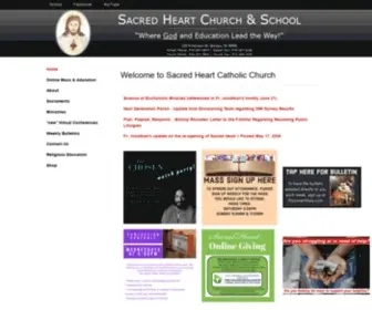 Sacredheart-Warsaw.org(Sacred Heart Catholic Church) Screenshot