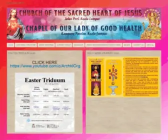 Sacredheartkl.org(Church Of The Sacred Heart Of Jesus) Screenshot