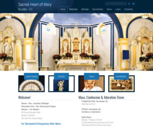 Sacredheartofmary.org(Sacred Heart of Mary Parish) Screenshot