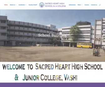 Sacredheartschoolvashi.org(Sacred Heart High School & Jr) Screenshot