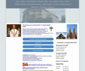 Sacredheartstjosephcatholic.org(Sacred Heart) Screenshot