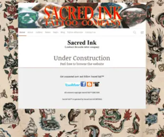 Sacredink.co.uk(London's finest tattoo artist) Screenshot