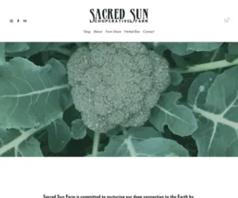 Sacredsunfarm.co(Sacred Sun Farm) Screenshot