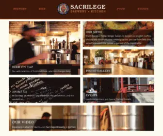 Sacrilegebrewing.com(At Sacrilege) Screenshot