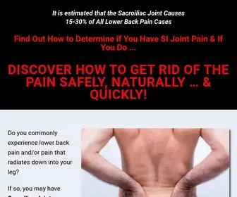 SacroiliacPainsolution.com(Sacroiliac Pain Solution Sacroiliac Pain Solution) Screenshot