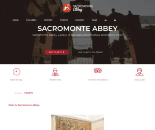 Sacromonteabbey.com(Sacromonte Abbey ▷ Abadía del Sacromonte Granada) Screenshot