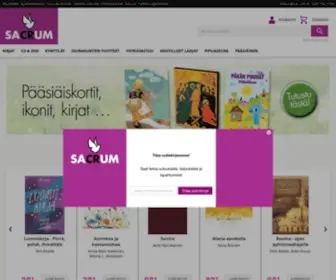 Sacrum.fi(Kristillinen kirjakauppa Sacrum) Screenshot