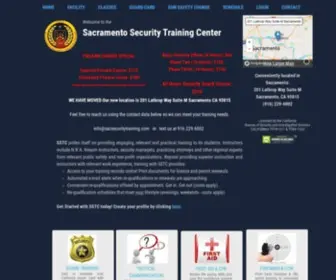 Sacsecuritytraining.com(Bsis Guard Card) Screenshot