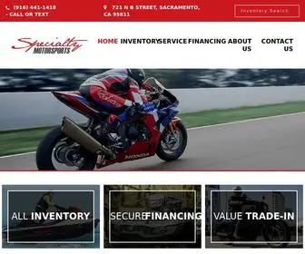 Sacspecialtymotorsports.com Screenshot