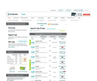 Sactogasprices.com(Sacramento Gas Prices) Screenshot