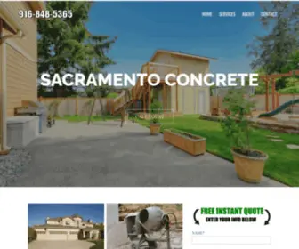 Sactownconcrete.com(Concrete Company) Screenshot