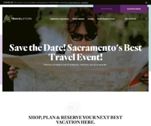 Sactravelshow.com(TravelStore Sacramento) Screenshot