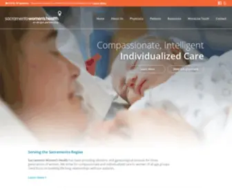 Sacwomenshealth.com(Obstetric and Gynecological Services for the Sacramento Region) Screenshot