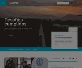 Sacyr.es(Concesiones, Ingeniería e Infraestructuras y Servicios) Screenshot