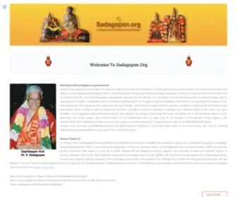 Sadagopan.org(Joomla) Screenshot