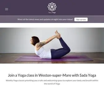 Sadayoga.co.uk(Sada Yoga) Screenshot