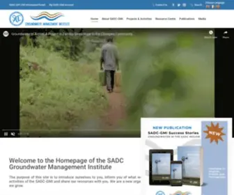 Sadc-GMI.org(SADC‐GMI promotes the sustainable conjunctive surface and groundwater management and) Screenshot