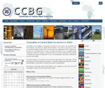 Sadcbankers.org(Committee of Central Bank Governors in SADC) Screenshot