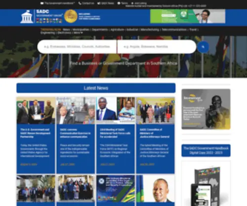 SadcGov.com(SADC) Screenshot