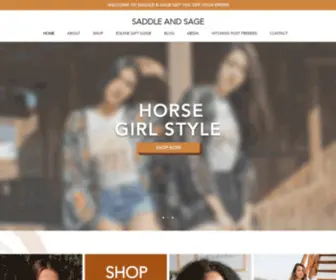 Saddleandsage.com(Horse Blog) Screenshot