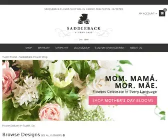 Saddlebackflowershop.net(Florists Near Tustin California. Saddleback Flower Shop) Screenshot