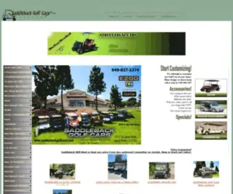 Saddlebackgolfcars.com(Golf carts) Screenshot