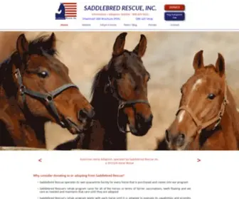 Saddlebredrescue.com(Saddlebred Rescue) Screenshot