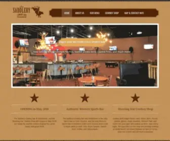 Saddlerycowboybar.com(The Saddlery Cowboy Bar and Steakhouse) Screenshot