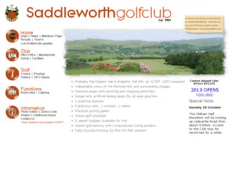 Saddleworthgolfclub.org.uk(Saddleworth Golf Club) Screenshot