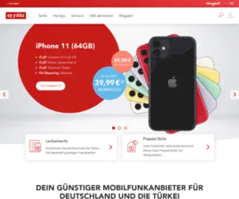 Sadece-Fuer-Dich.de(Günstiger Mobilfunk Richtung Türkei und in der Türkei) Screenshot