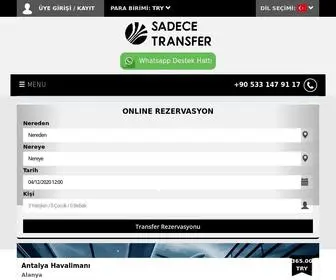 Sadecetransfer.com(Sadece Transfer) Screenshot