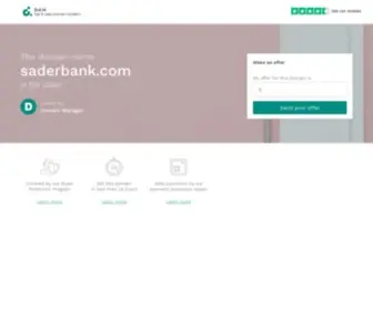 Saderbank.com(Saderbank) Screenshot