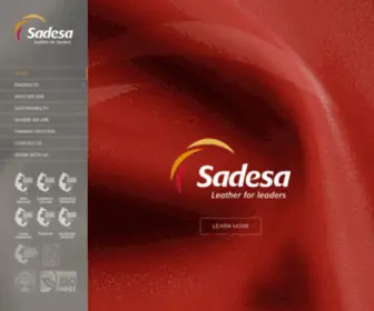 Sadesa.com(Leather for leaders) Screenshot