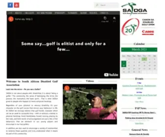 Sadga.co.za(South African Disabled Golf Association) Screenshot