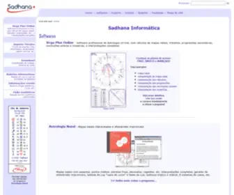 Sadhana.com.br(Programas profissionais de Astrologia) Screenshot