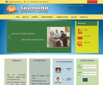 Sadhanaedu.co.in(Best Competitive Exam Coaching Centre In Dilusuknagar) Screenshot