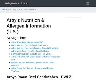 Sadhguru-Unofficial.ru(Sodium in arbys fish sandwich) Screenshot