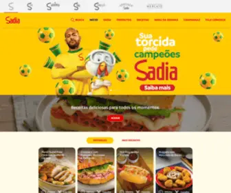 Sadia.com(Brasil Foods Company) Screenshot