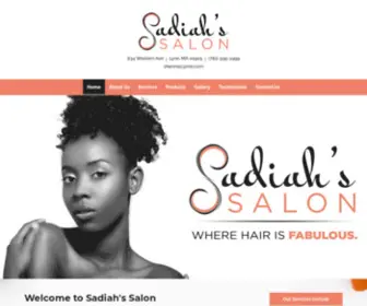 Sadiahssalon.com(Full Service Hair Salon In Lynn MA) Screenshot