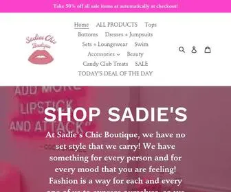 Sadieschicboutique.com(Sadie's Chic Boutique) Screenshot