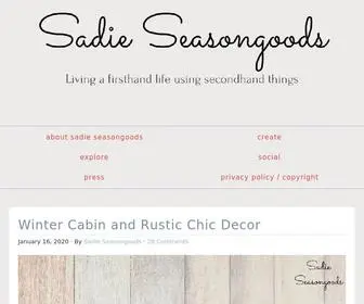 Sadieseasongoods.com(Sadie Seasongoods) Screenshot