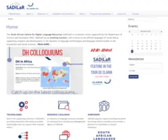 Sadilar.org(SADiLaR Home) Screenshot